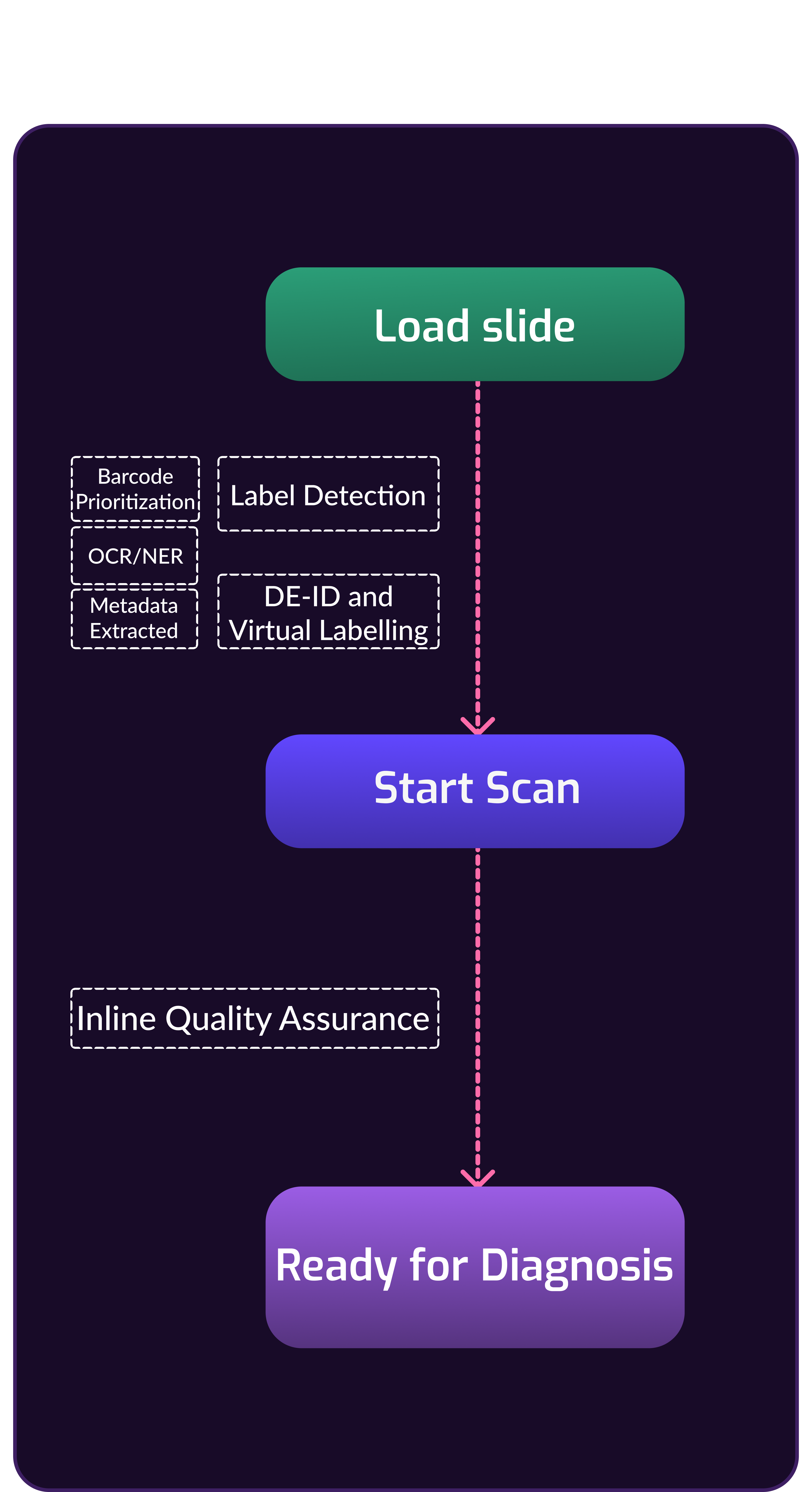 process flow diagram of pramana scanners